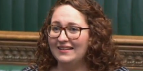 Danielle Rowley im britischen Parlament: «Ich habe heute meine Periode.» Danielle Rowley im britischen Parlament: «Ich habe heute meine Periode.»