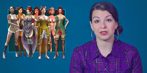 Anita Sarkeesian kritisiert die sexistische Darstellung von Frauen in Computerspielen. Anita Sarkeesian kritisiert die sexistische Darstellung von Frauen in Computerspielen.
