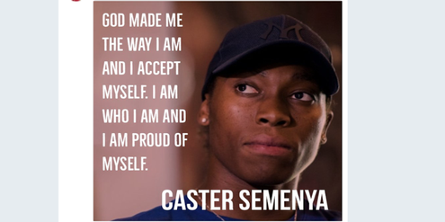 Kommentar von Caster Semenya zur Testosteron-Obergrenze. Kommentar von Caster Semenya zur Testosteron-Obergrenze.