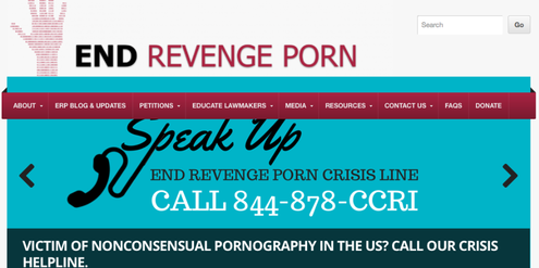Die Webseite «End Revenge Porn» ermutigt und unterstützt Opfer von Rache-Pornos. Die Webseite «End Revenge Porn» ermutigt und unterstützt Opfer von Rache-Pornos.