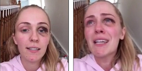 Emma Murphy muss ihre Videobotschaft aus emotionalen Gründen immer wieder unterbrechen. Emma Murphy muss ihre Videobotschaft aus emotionalen Gründen immer wieder unterbrechen.