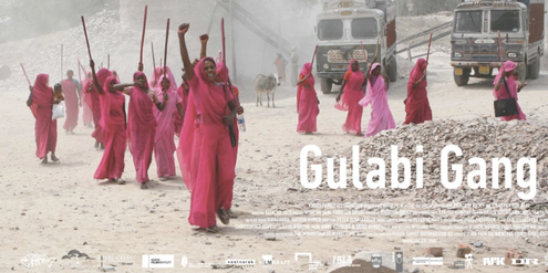 Plakat des Dokumentar-Films über die «Gulabi-Gang» Plakat des Dokumentar-Films über die «Gulabi-Gang»