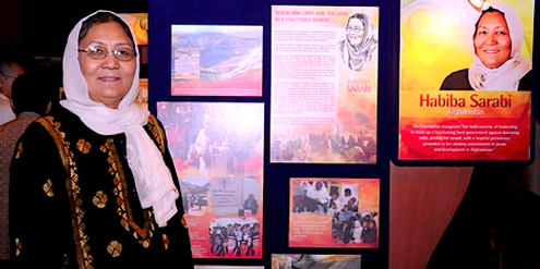 Habiba Sarabi anlässlich der Auszeichnung mit dem «Ramon Magsaysay Award». Habiba Sarabi anlässlich der Auszeichnung mit dem «Ramon Magsaysay Award».