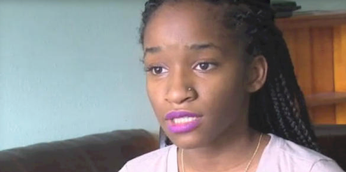 Die 16-jährige Jada spricht über ihre Erlebnisse in einem lokalen TV-Sender. Die 16-jährige Jada spricht über ihre Erlebnisse in einem lokalen TV-Sender.