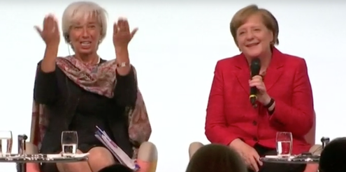 Christine Lagarde und Angela Merkel gehören weltweit zu den mächtigsten Frauen. Christine Lagarde und Angela Merkel gehören weltweit zu den mächtigsten Frauen.