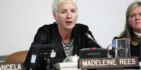 Madeleine Rees fordert einen Wiedergutsmachungs-Fonds für vergewaltigte Kriegsopfer. Madeleine Rees fordert einen Wiedergutsmachungs-Fonds für vergewaltigte Kriegsopfer.