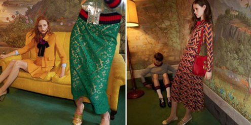 Die beanstandeten Gucci-Models: Nur das Model rechts hat die Werbeaufsicht als zu dünn befunden. Die beanstandeten Gucci-Models: Nur das Model rechts hat die Werbeaufsicht als zu dünn befunden.
