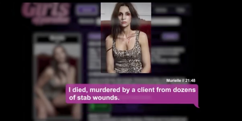 Der Freier erfährt: Murielle wurde von einem Kunden ermordet. Der Freier erfährt: Murielle wurde von einem Kunden ermordet.