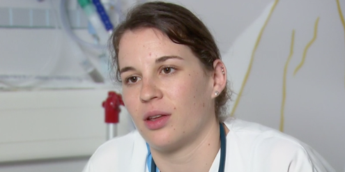 Pflegefachfrau Agnès Chapaly berichtet von langen Arbeitstagen im Spital Morges. Pflegefachfrau Agnès Chapaly berichtet von langen Arbeitstagen im Spital Morges.