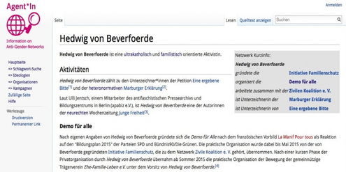 Ausschnitt aus dem mittlerweile abgeschalteten Online-Lexikon «Agent*In». Ausschnitt aus dem mittlerweile abgeschalteten Online-Lexikon «Agent*In».