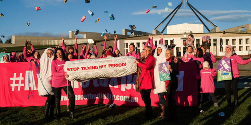 Australierinnen forderten seit Jahren, die Mehrwertsteuer auf Tampons abzuschaffen. Australierinnen forderten seit Jahren, die Mehrwertsteuer auf Tampons abzuschaffen.