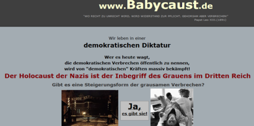 Auf www.babycaust.de veröffentlichte der Abtreibungsgegner die Anschriften der beiden Ärzte. Auf www.babycaust.de veröffentlichte der Abtreibungsgegner die Anschriften der beiden Ärzte.