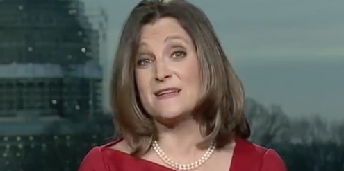 Chrystia Freeland war kanadische Handelsministerin, neu ist sie Aussenministerin. Chrystia Freeland war kanadische Handelsministerin, neu ist sie Aussenministerin.