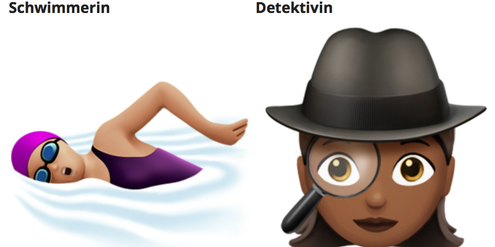 Eine Schwimmerin und eine Detektivin gibt es für das neue Betriebssystem von Apple. Eine Schwimmerin und eine Detektivin gibt es für das neue Betriebssystem von Apple.