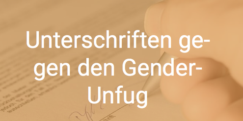 Mit «Gender-Unfug» übernimmt der Aufruf die Sprache von Rechtspopulisten. Mit «Gender-Unfug» übernimmt der Aufruf die Sprache von Rechtspopulisten.