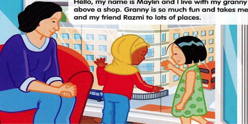 Kleines Mädchen mit gelbem Kopftuch: Dieses Bild ist auf Kritik gestossen. Kleines Mädchen mit gelbem Kopftuch: Dieses Bild ist auf Kritik gestossen.