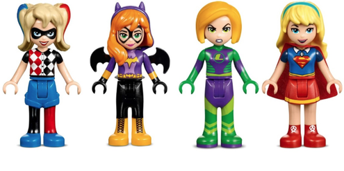 Starke Frauen von Lego: Harley Quinn, Batgirl, Lena Luthor und Supergirl (von links). Starke Frauen von Lego: Harley Quinn, Batgirl, Lena Luthor und Supergirl (von links).