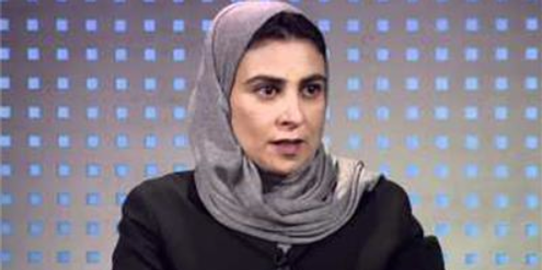 Lama Al-Suleiman darf nur über Video an den Parlamentssitzungen in Dschidda teilnehmen. Lama Al-Suleiman darf nur über Video an den Parlamentssitzungen in Dschidda teilnehmen.