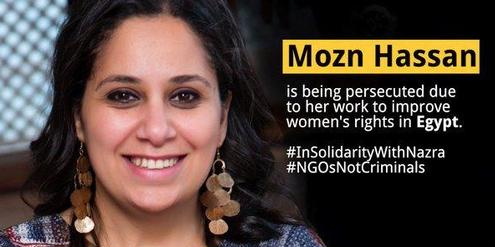 Mozn Hassan ist wegen ihres Engagements für Frauenrechte im Visier der Behörden. Mozn Hassan ist wegen ihres Engagements für Frauenrechte im Visier der Behörden.