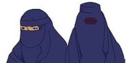 Verbot aus Sicherheitsgründen: Nikab (links) und Burka (rechts). Verbot aus Sicherheitsgründen: Nikab (links) und Burka (rechts).