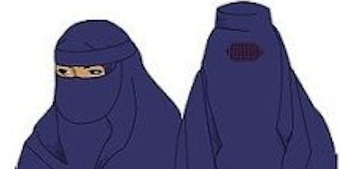 Im Kanton St. Gallen hat das Volk einem Verbot von Nikab (links) und Burka (rechts) zugestimmt. Im Kanton St. Gallen hat das Volk einem Verbot von Nikab (links) und Burka (rechts) zugestimmt.