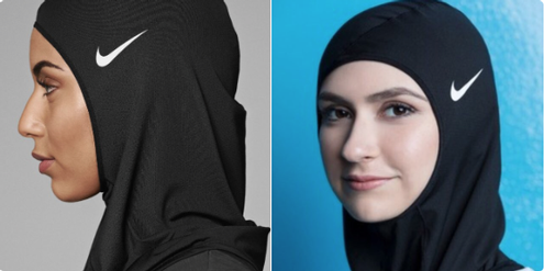 Hijab mit Nike-Logo: «Wer erobert hier wen?», fragte ein Kommentator. Hijab mit Nike-Logo: «Wer erobert hier wen?», fragte ein Kommentator.