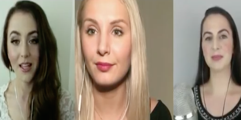 Rechtsextreme YouTuberinnen: Brittany Pettibone, Lauren Southern und Tara McCarthy (von links). Rechtsextreme YouTuberinnen: Brittany Pettibone, Lauren Southern und Tara McCarthy (von links).