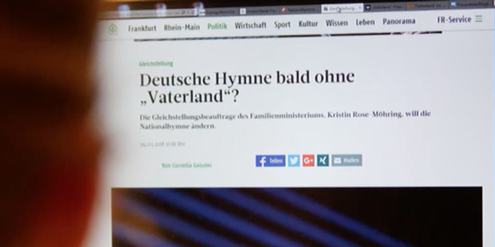 Deutsche Hymne: Der Vorschlag für geschlechtergerechte Sprache sorgte im Frühjahr für Aufregung. Deutsche Hymne: Der Vorschlag für geschlechtergerechte Sprache sorgte im Frühjahr für Aufregung.