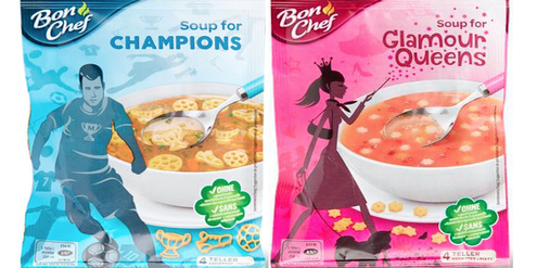 «Soup for Champions» für Jungen und «Soup for Glamour Queens» für Mädchen. «Soup for Champions» für Jungen und «Soup for Glamour Queens» für Mädchen.