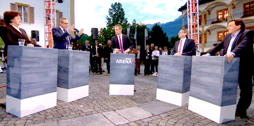 Vorwahlsendung im öffentlich-rechtlichen Schweizer Fernsehen: Frauen sind untervertreten. Vorwahlsendung im öffentlich-rechtlichen Schweizer Fernsehen: Frauen sind untervertreten.
